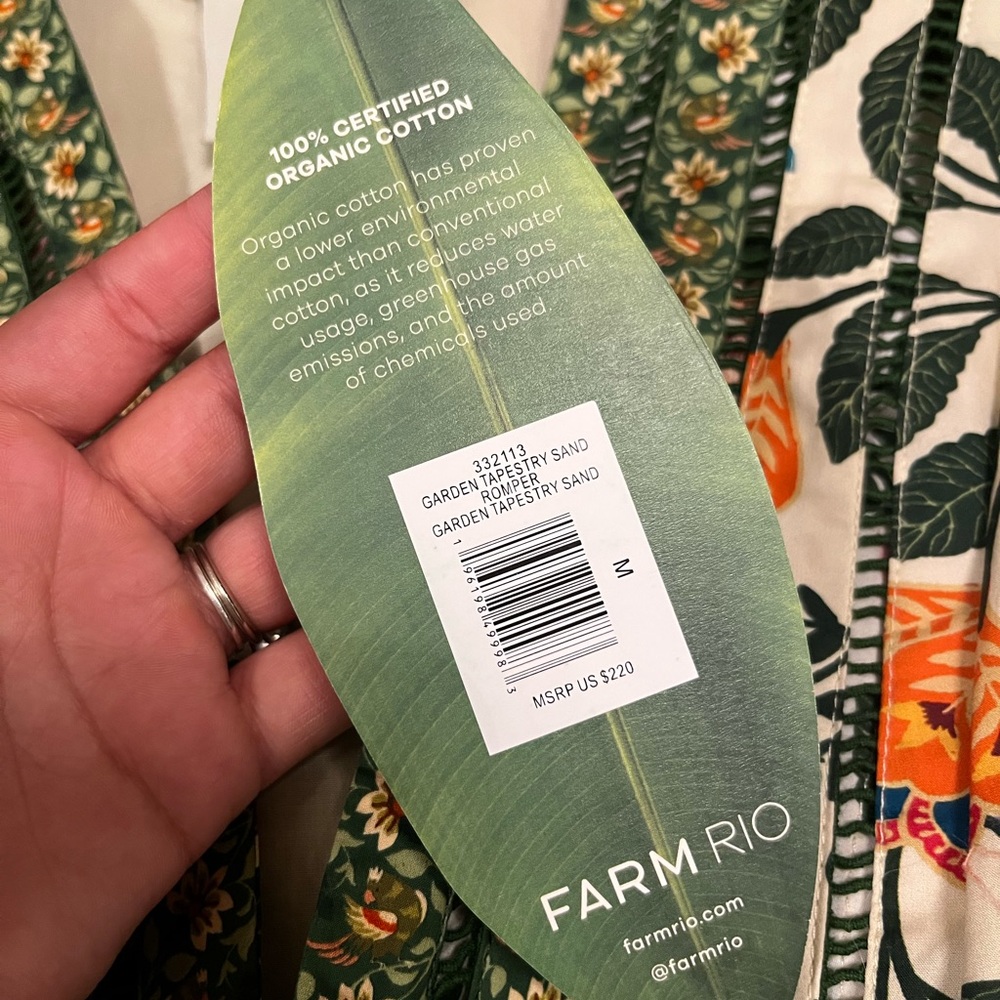 FARM Rio Garden Tapestry Sand Romper - Picture 3 of 3